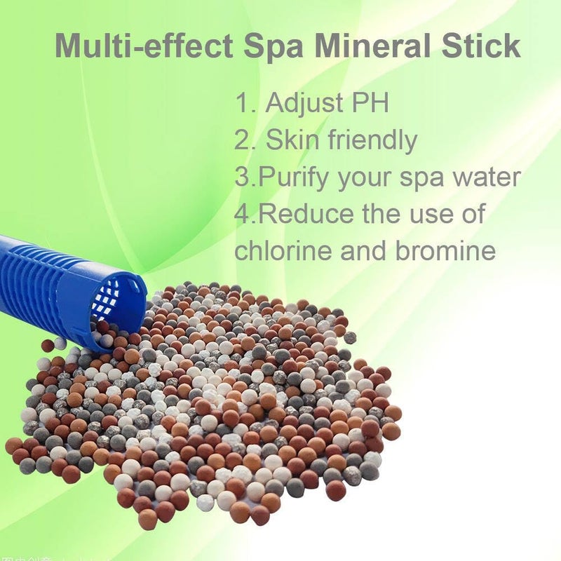 OBMAO Spa Mineral Sticks for Hot Tub Supplies，Hot Tub Stick with 4 Months Lifetime Universal for Pool&Hot Tub (Blue,2PCS) - Image 2